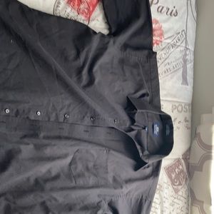 Black men’s long sleeve dress shirt